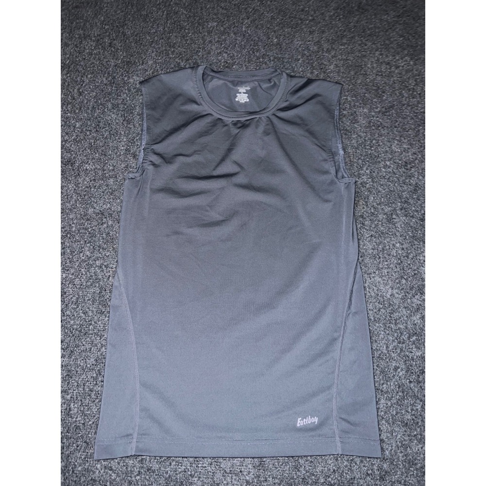 Eastbay Mens Sleeveless Compression Shirt Gray Athletic Tank Top Size L Large
